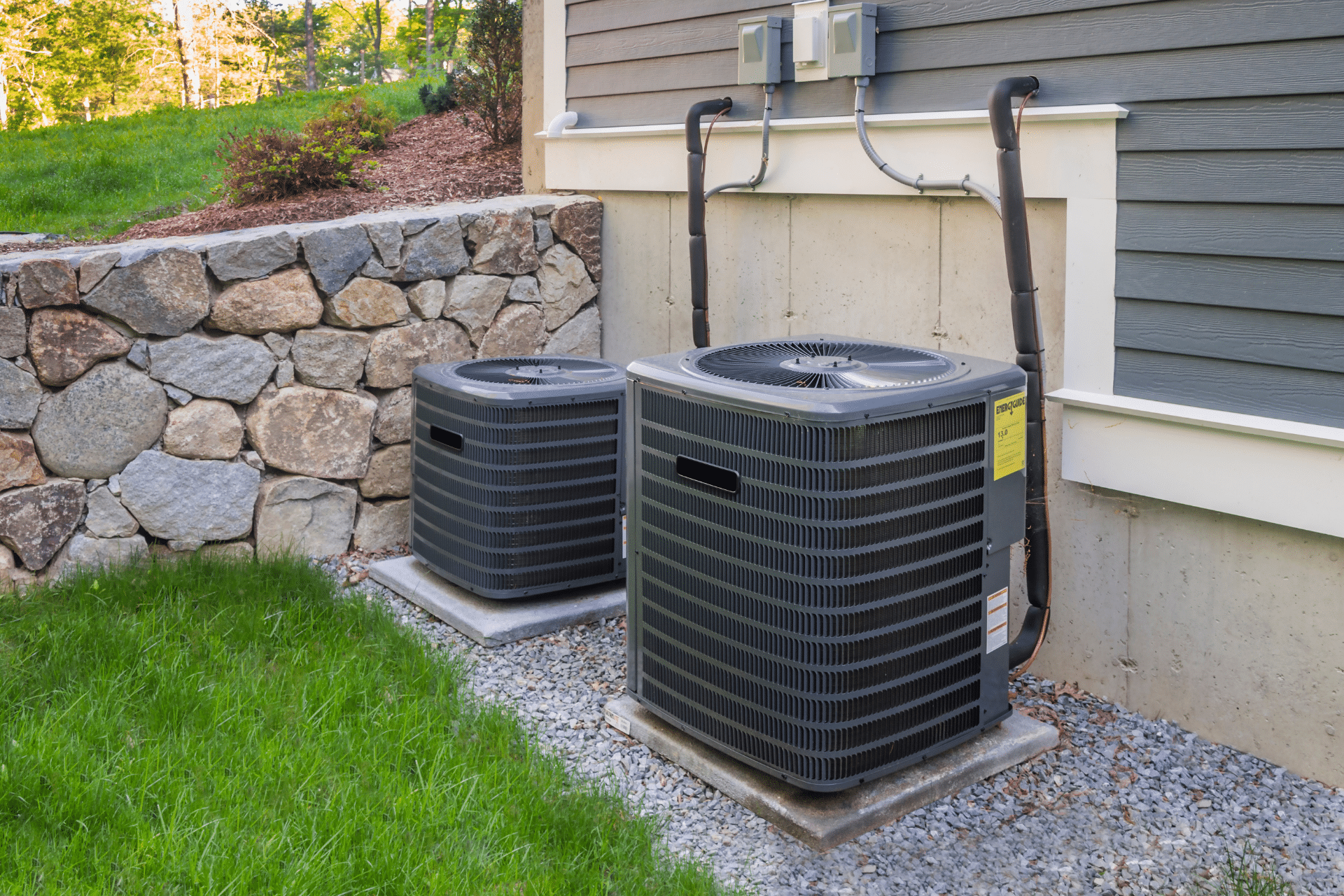 HVAC units outside a home