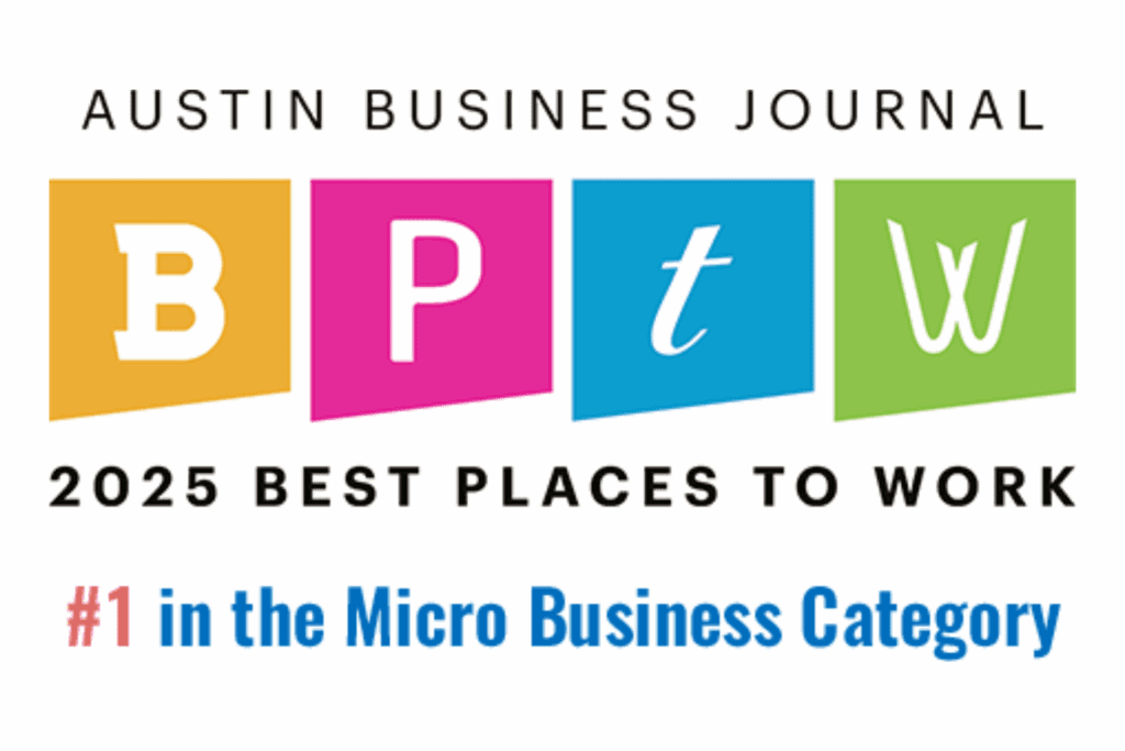 Austin Business Journal's 2025 Best Place to Work award badge