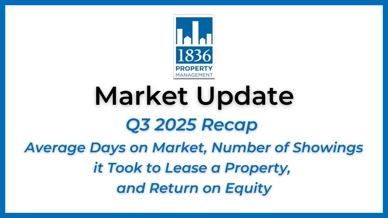 Q3 2025 Market Update Average Days on Market, Number of Showings, and Return on Equity