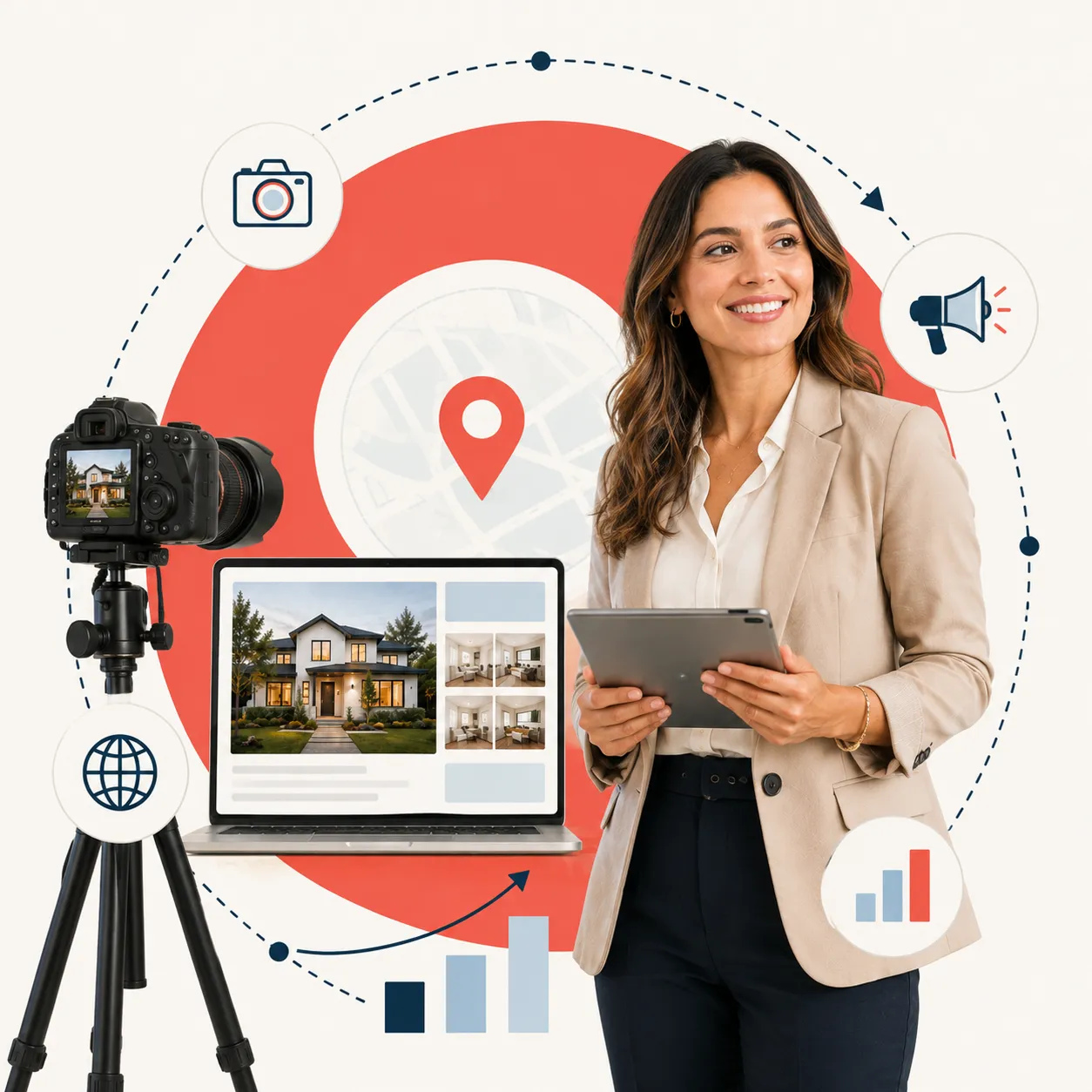 1836 Property Management specialist creating a professional rental listing with photography and online marketing.