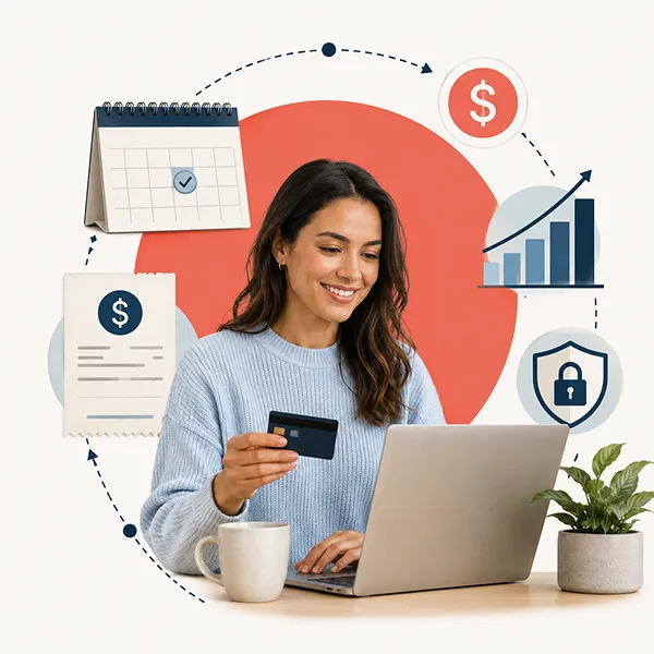 Tenant securely paying rent online through 1836 Property Management’s digital rent collection system.